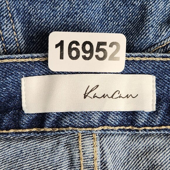 Kancan Jeans Womens 29 Blue High Rise Distressed Mom Jean Cotton Casual Denim - Picture 10 of 12
